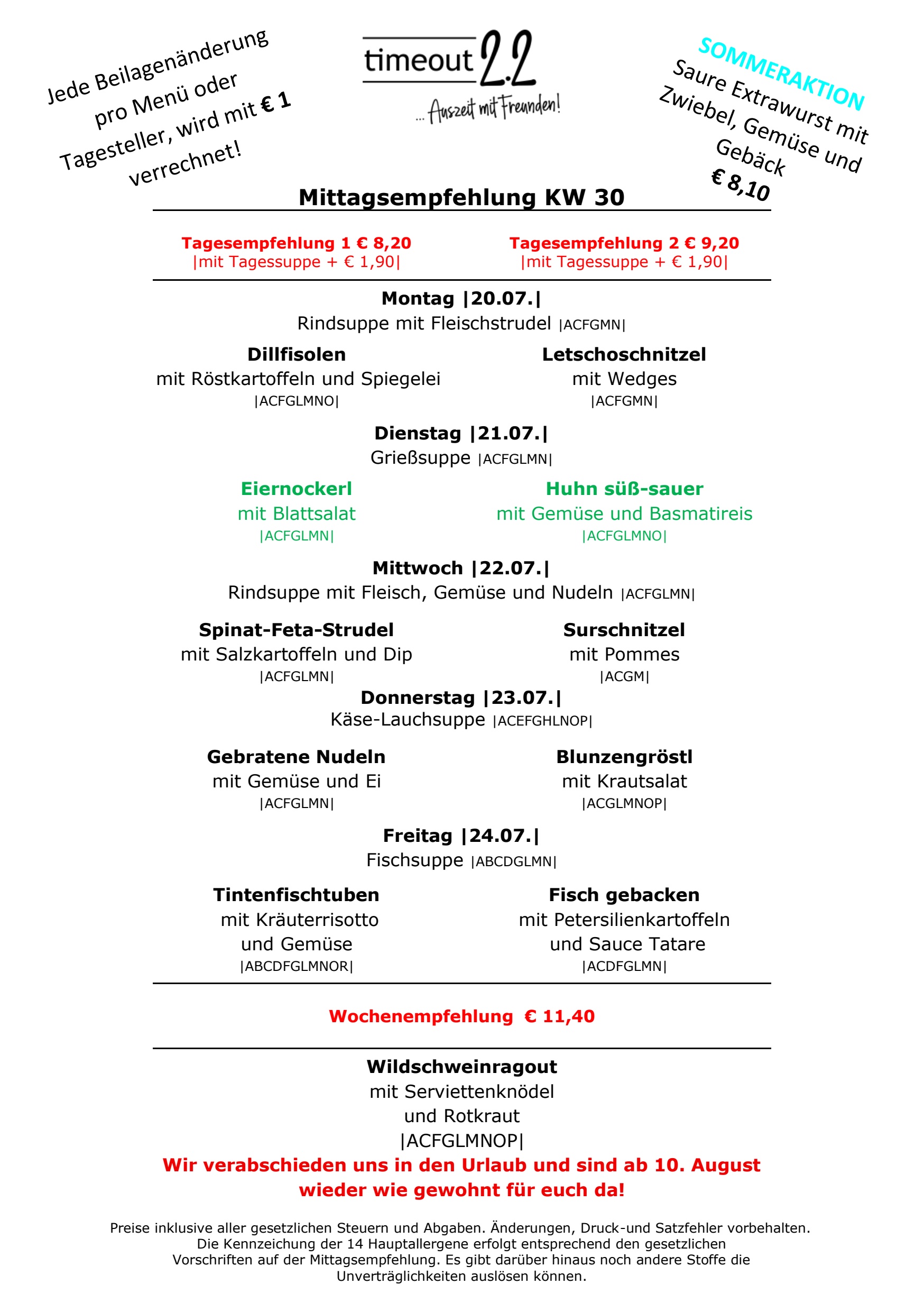 Mittagsempfelung A5 KW 30 2026